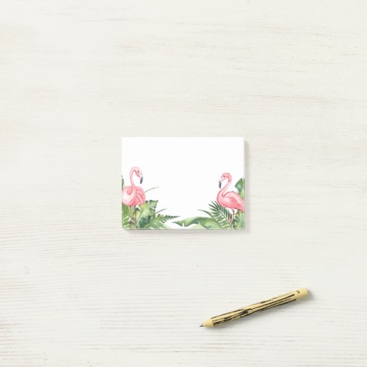 Post it Notes-Flamingo Post-it Klebezettel (Auf Schreibtisch)