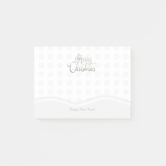 Post-it Notes - Frohe Weihnachten & Happy New Year Klebezettel (Vorderseite)
