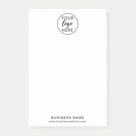 Post-It-Notes für kundenspezifische Firmenlogos Post-it Klebezettel (Vorderseite)