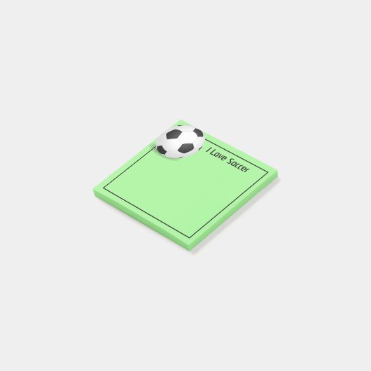 Post-it-Notes-Fußball-Ball Post-it Klebezettel (angewinkelt)