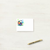 Post-it-Notes-Fußball-Ball Post-it Klebezettel (Auf Schreibtisch)