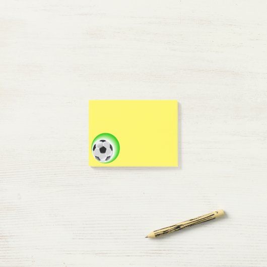 Post-it-Notes-Fußball-Ball Post-it Klebezettel (Auf Schreibtisch)
