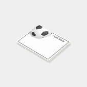 Post-it-Notes-Fußball-Ball Post-it Klebezettel (angewinkelt)