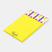 Post-it Notes Gelber Drachen Klebezettel (angewinkelt)