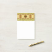 Post-it Notes Gold Klebezettel (Auf Schreibtisch)