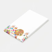 Post-it Notes Happy Birthday Pizza Post-it Klebezettel (angewinkelt)