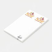 Post-it Notes Hotdogs Ketchup Senf Food Klebezettel (angewinkelt)