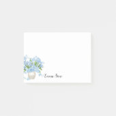Post-it-Notes-Individuelle Name mit Blume Post-it Klebezettel (Vorderseite)