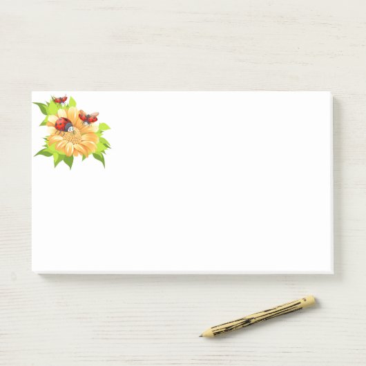 Post-it-Notes-Ladybugs Post-it Klebezettel (Auf Schreibtisch)