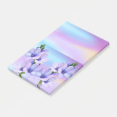 Post-it Notes Lila Blumen Floral Klebezettel (angewinkelt)
