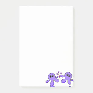 Post-it Notes Lila Oktopus Klebezettel