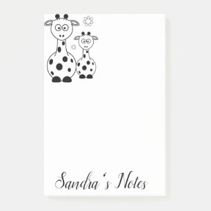 Post-it Notes Malen Giraffe Klebezettel