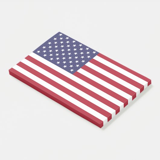 Post-it-Notes mit Flagge der USA Post-it Klebezettel (angewinkelt)