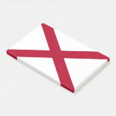 Post-it Notes mit Flagge von Alabama, USA Klebezettel (angewinkelt)