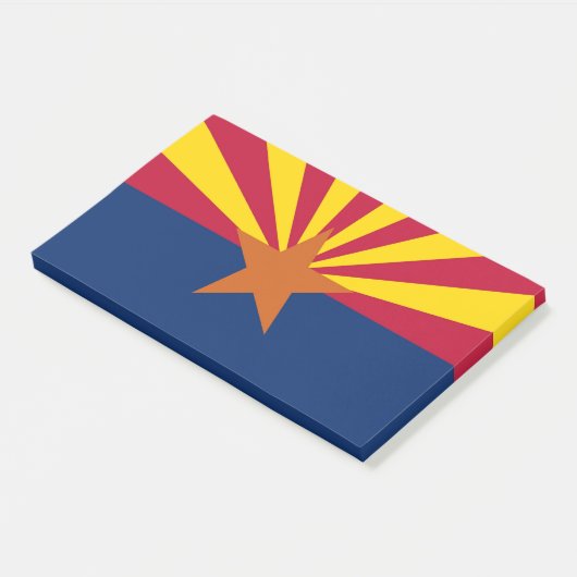Post-it Notes mit Flagge von Arizona, USA Klebezettel (angewinkelt)