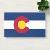 Post-it Notes mit Flagge von Colorado, USA Klebezettel (Büro)