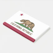 Post-it Notes mit Flagge von Kalifornien, USA Klebezettel (angewinkelt)