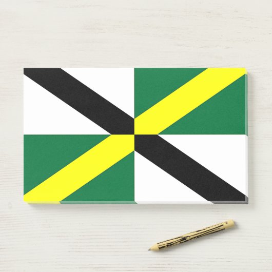 Post-it Notes mit Flagge von Monterey, USA Klebezettel (Auf Schreibtisch)