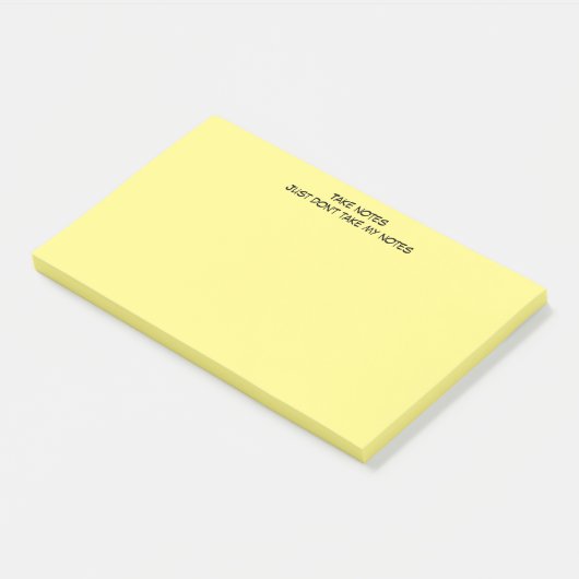 Post-It-Notes mit humorvoller Warnmeldung Post-it Klebezettel (angewinkelt)
