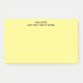 Post-It-Notes mit humorvoller Warnmeldung Post-it Klebezettel (Vorderseite)