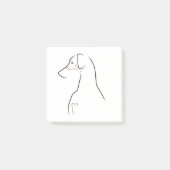 Post-It Notes - Natural Eared Line Art Post-it Klebezettel (Vorderseite)