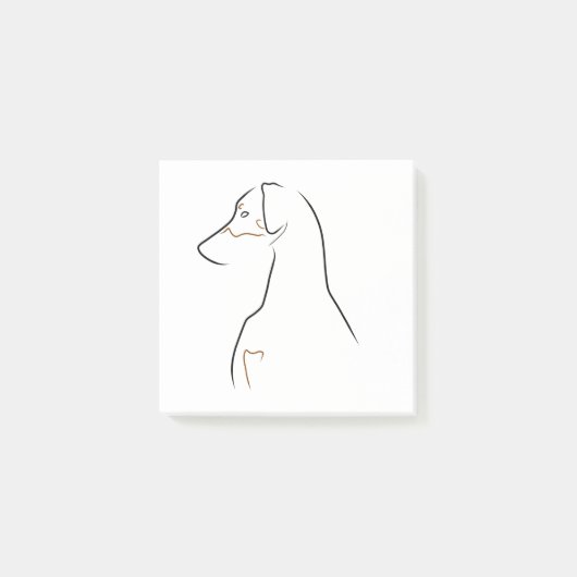 Post-It Notes - Natural Eared Line Art Post-it Klebezettel (Vorderseite)