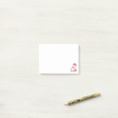Post it notes of Pointillism Santa Claus Post-it Klebezettel (Auf Schreibtisch)