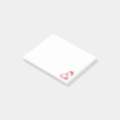Post it notes of Pointillism Santa Claus Post-it Klebezettel (angewinkelt)