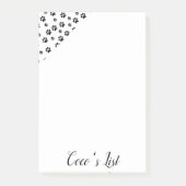 Post-it Notes Paws Cat Kitten Hunde Welpe Klebezettel (Vorderseite)