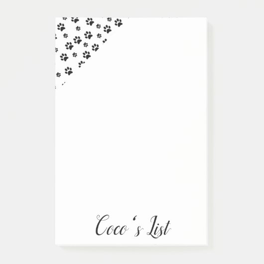 Post-it Notes Paws Cat Kitten Hunde Welpe Klebezettel (Vorderseite)