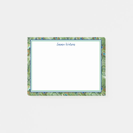 Post it Notes-Peacock Feathers Post-it Klebezettel (Vorderseite)