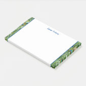 Post it Notes-Peacock Feathers Post-it Notes Klebezettel (angewinkelt)