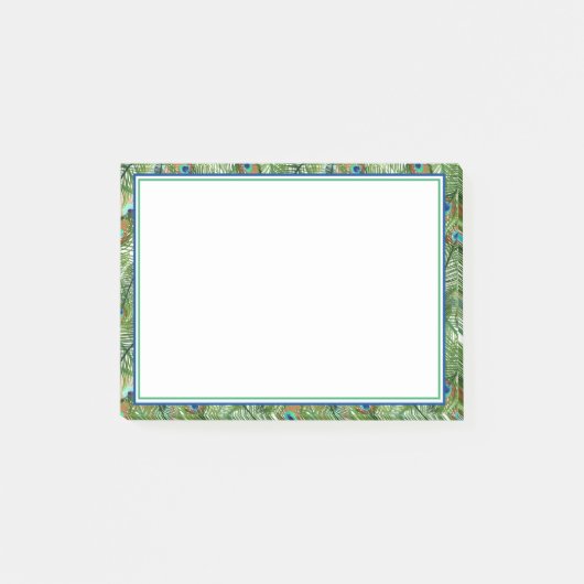 Post it Notes-Peacock Feathers Post-it Notes Klebezettel (Vorderseite)