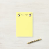 Post-it Notes Pinguin Hummel Klebezettel (Auf Schreibtisch)