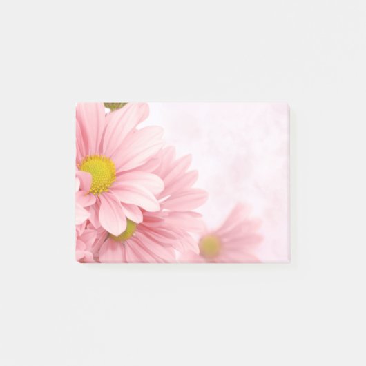 Post-it-Notes-rosa Daisies Post-it Klebezettel (Vorderseite)