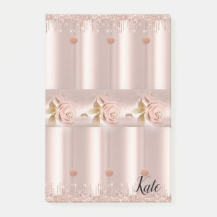 Post-it-Notes Rosa-Glitzer-Tropfen Post-it Klebezettel
