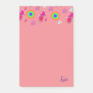 Post-it Notes rosa Herzen Klebezettel