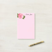 Post-it-Notes-rosa Rose Post-it Klebezettel (Auf Schreibtisch)