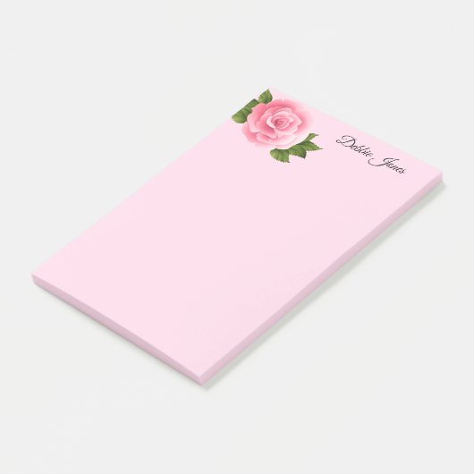 Post-it-Notes-rosa Rose Post-it Klebezettel (angewinkelt)