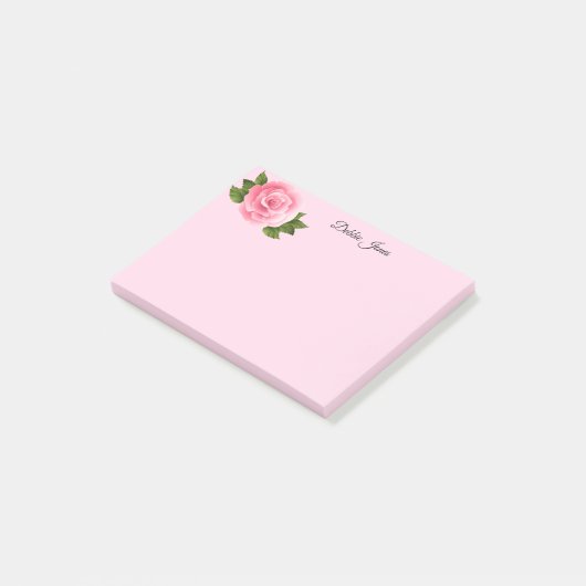 Post-it-Notes-rosa Rose Post-it Klebezettel (angewinkelt)