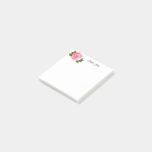 Post-it-Notes-rosa Rose Post-it Klebezettel (angewinkelt)