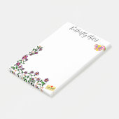 Post-it Notes Schmetterling Floral Klebezettel (angewinkelt)