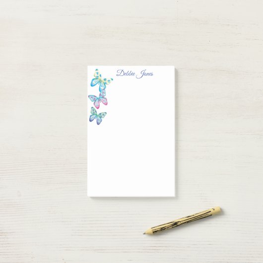 Post-it-Notes-Schmetterlinge Post-it Klebezettel (Auf Schreibtisch)