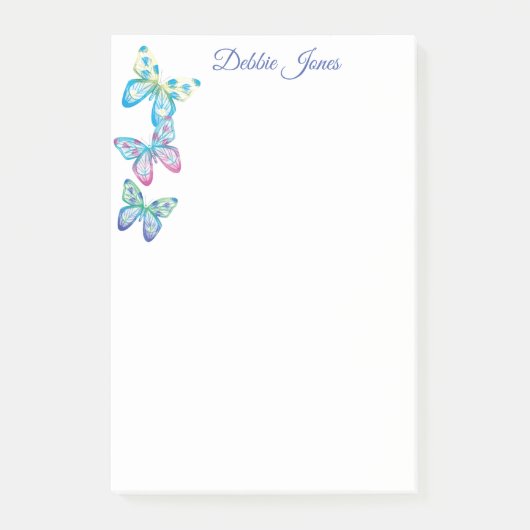 Post-it-Notes-Schmetterlinge Post-it Klebezettel (Vorderseite)