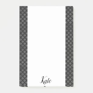 Post-it Notes Schwarze und Weiße Kreise Klebezettel