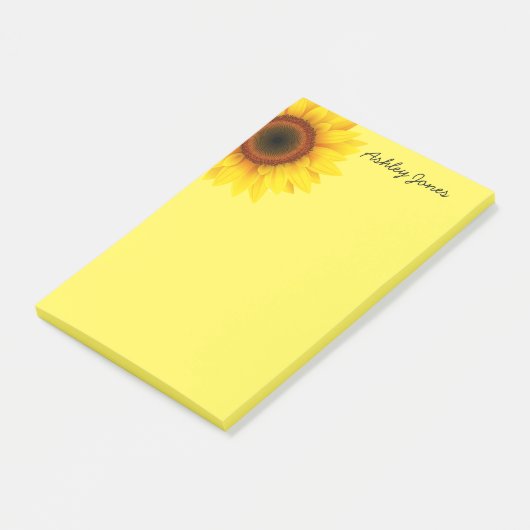 Post-it-Notes-Sonnenblume Post-it Klebezettel (angewinkelt)