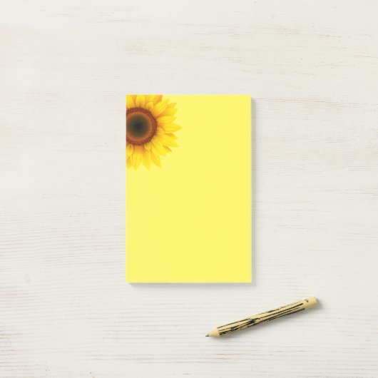 Post-it-Notes-Sonnenblume Post-it Klebezettel (Auf Schreibtisch)