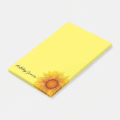 Post-it-Notes-Sonnenblume Post-it Klebezettel (angewinkelt)