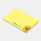 Post-it-Notes-Sonnenblume Post-it Klebezettel (angewinkelt)