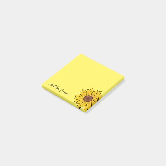 Post-it-Notes-Sonnenblume Post-it Klebezettel (angewinkelt)